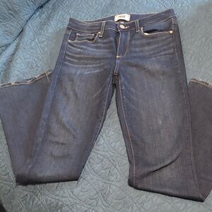 PAIGE Women's Indigo Straight Leg Jeans